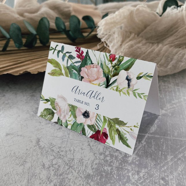 Tropical Breeze Wedding Place Cards (Creator Uploaded)