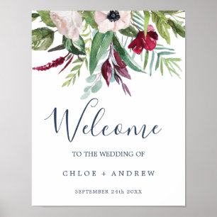 Tropical Breeze Welcome Wedding Poster