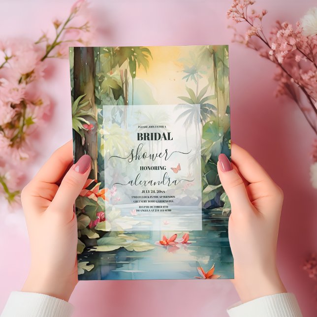Tropical Bridal Shower Invitation (Creator Uploaded)