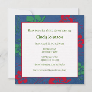 Tropical Bridal Shower Invitation - Custom Photo