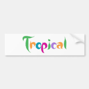 Tropical Bumper Sticker