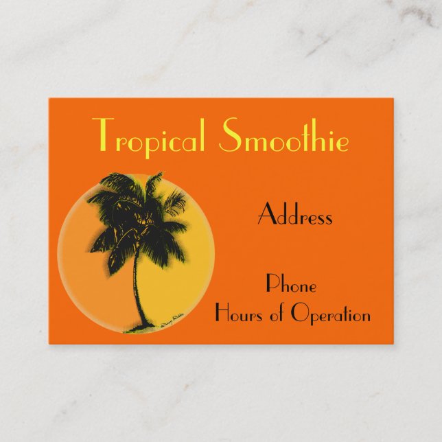 Tropical business card (Front)