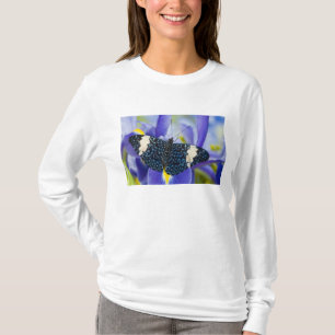 Tropical Butterfly Purple Iris T-Shirt