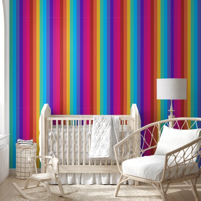 Tropical Candy Stripe PS Vertical Wallpaper (Kids)