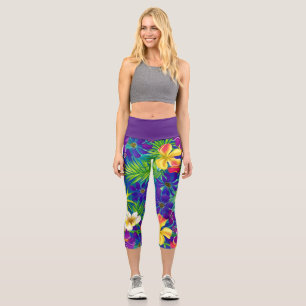 Tropical Capri Leggings