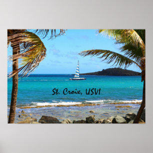 Tropical Caribbean Poster