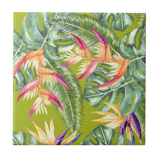 Tropical Ceramic Tile (Front)