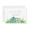 Tropical Chic Watercolor Greenery Save the Date