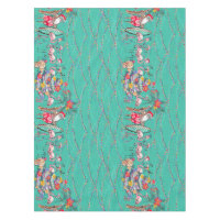 Tropical Christmans with Santa and Flamingos