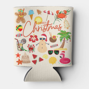 Tropical Christmas Can Cooler