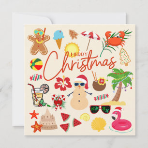 Tropical Christmas Card