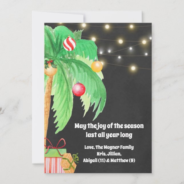 Tropical Christmas Card (Front)