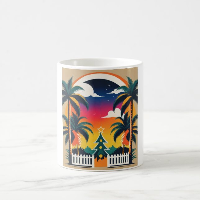 Tropical Christmas Coffee Mug (Center)