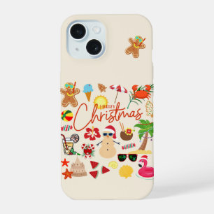 Tropical Christmas iPhone 15 Case