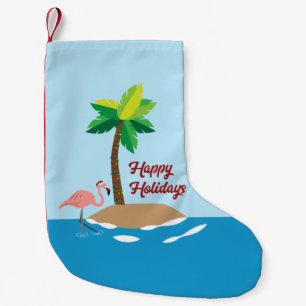 Tropical Christmas Island  Small Christmas Stocking