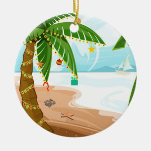 Tropical Christmas Ornament