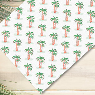 Tropical Christmas Palm Trees Tissue Paper