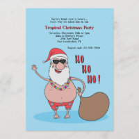 Tropical Christmas Party Invitation
