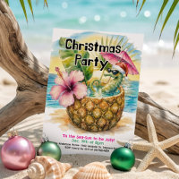 Tropical Christmas Party Jolly Seahorse