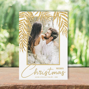 Tropical Christmas Photo Holiday Card