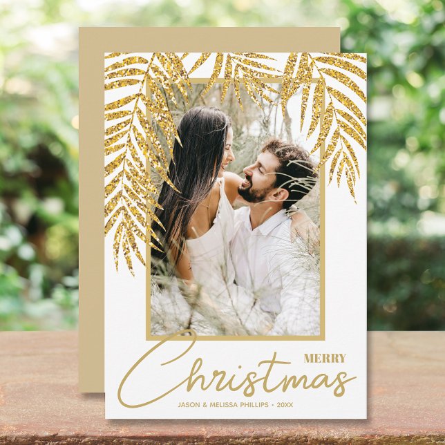 Tropical Christmas Photo Holiday Card (Creator Uploaded)
