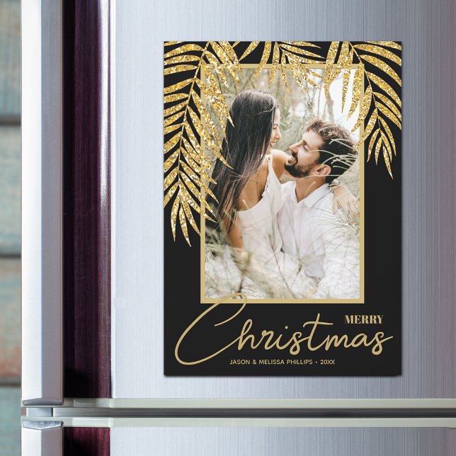 Tropical Christmas Photo Magnetic Cards (Creator Uploaded)