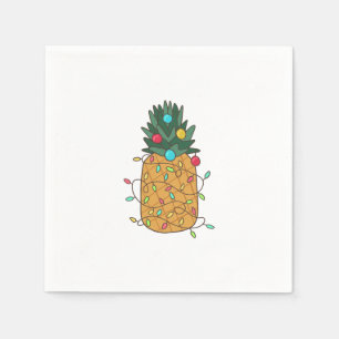 Tropical Christmas Pineapple Napkin