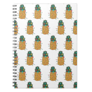 Tropical Christmas Pineapple Notebook