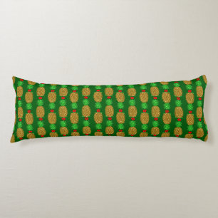 Tropical Christmas Pineapple Warm Xmas Holiday Gre Body Cushion