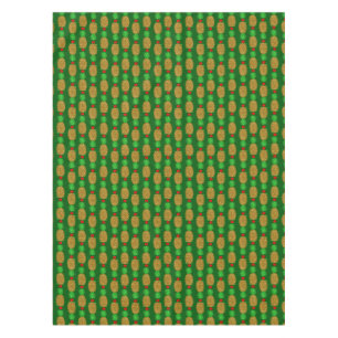 Tropical Christmas Pineapple Warm Xmas Holiday Gre Tablecloth