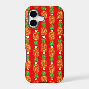 Tropical Christmas Pineapple Warm Xmas Holiday Red