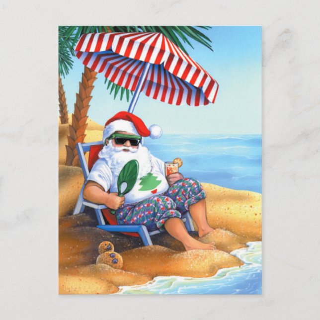 Tropical Christmas postcard (Front)