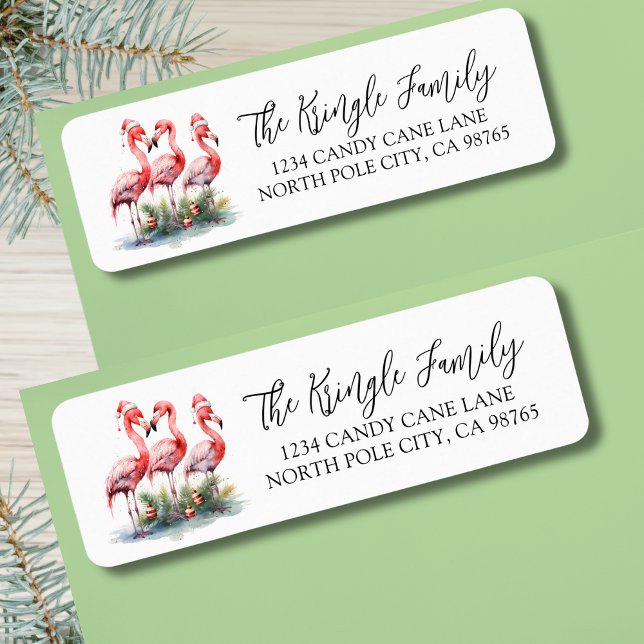 Tropical Christmas Return Address Return Address Label (Tropical Christmas Return Address label )