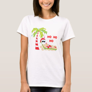 Tropical Christmas Tree Flamingo t-Shirt