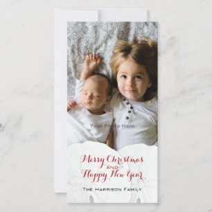 Tropical Christmas Vertical Family Photo Cards