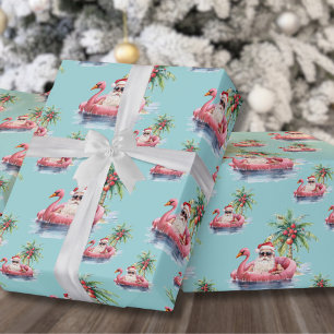 Tropical Christmas Wrapping Paper