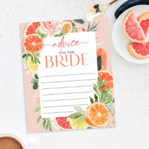 Tropical Citrus Advice For The Bride