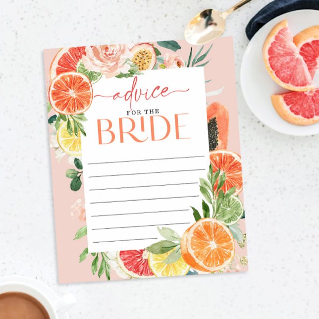Tropical Citrus Advice For The Bride (Creator Uploaded)