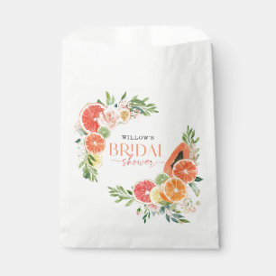 Tropical Citrus Bridal Shower Favour Bag