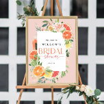 Tropical Citrus Bridal Shower Welcome Sign Lemon<br><div class="desc">This tropical citrus design features modern elegant fonts (easily change the colours!) and a bouquet of blush florals and tropical citrus fruit including lemon,  lime,  orange,  grapefruit,  and papaya! . See the entire collection for more matching items!</div>