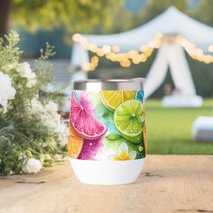 Tropical Citrus Splash Seamless