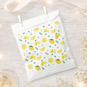 Tropical Citrus summer fresh Orange lemon Slice Favour Bag