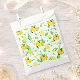 Tropical Citrus summer fresh Orange lemon Slice Favour Bag
