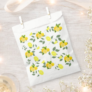 Tropical Citrus summer fresh Orange lemon Slice Favour Bag