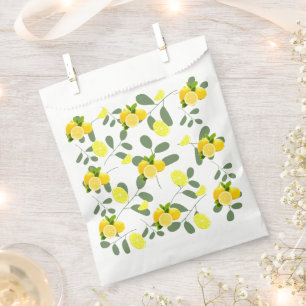 Tropical Citrus summer fresh Orange lemon Slice Favour Bag