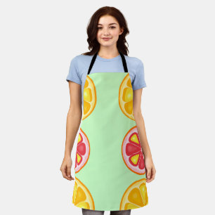 TROPICAL Citrus SUMMER FRUIT Orange lemons Slice Apron