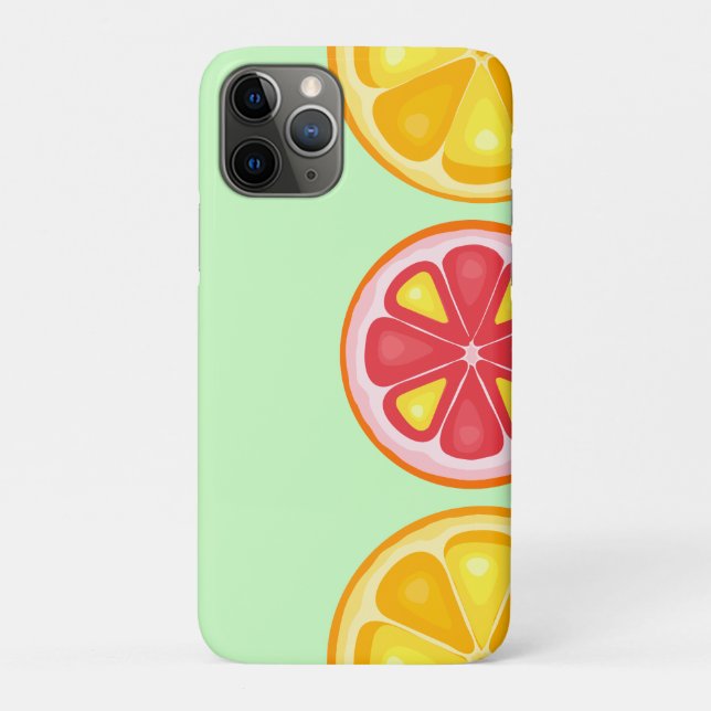 TROPICAL Citrus SUMMER FRUIT Orange lemons Slice Case-Mate iPhone Case (Back)