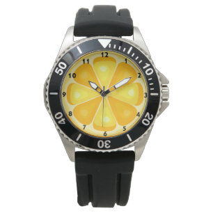 TROPICAL Citrus SUMMER FRUIT Orange lemons Slice Watch