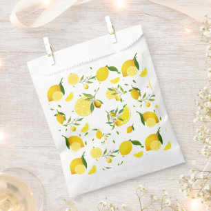 Tropical Citrus SUMMER Orange lemon Slice Favour Bag