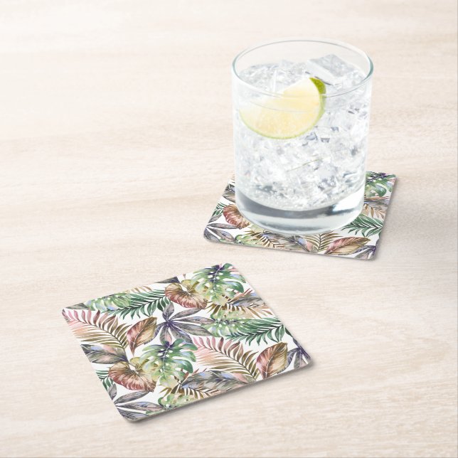 Tropical Coasters Monstera Leaf Coasters (Insitu)